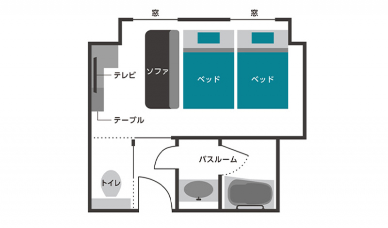 デラックスツイン（トリプル）