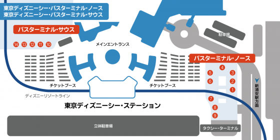 バスターミナル・ノース　1番乗り場